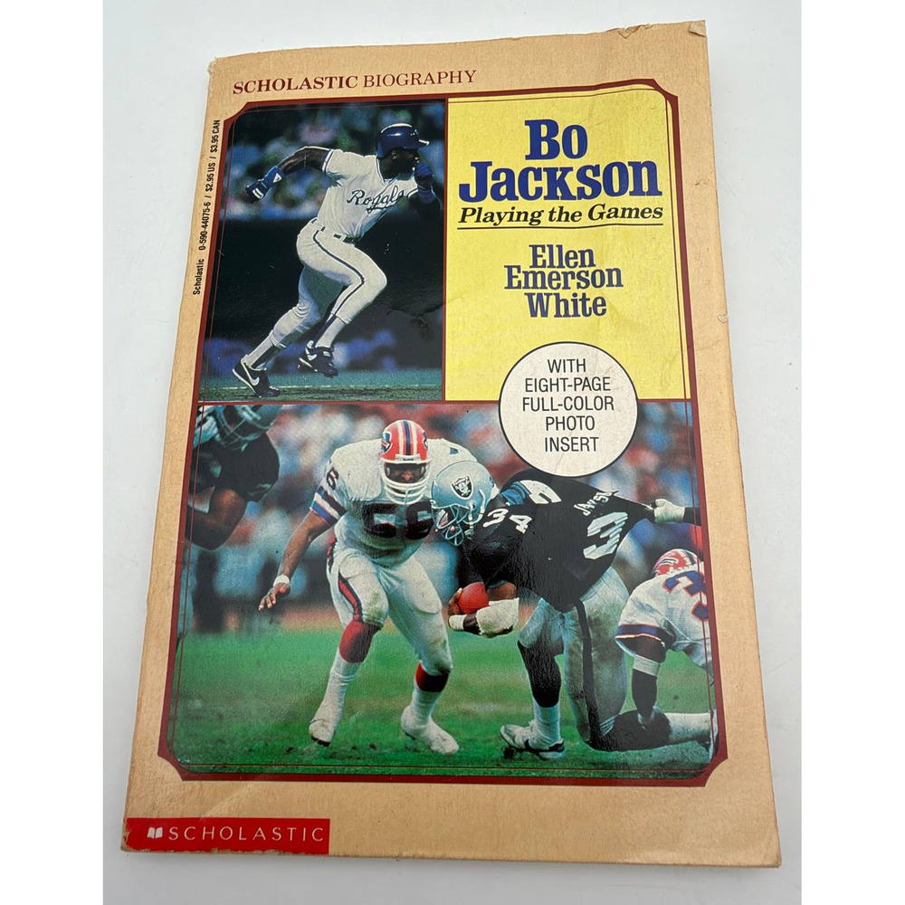 Bo Jackson Playing the Games Scholastic Biography Ellen Emerson White 1990 Book